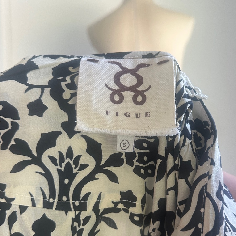 Figue Black and White Long Sleeve Dress or tunic - Picture 3 of 3